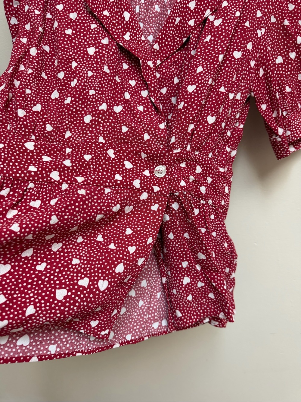 Rouje Dalia Heart Print Blouse Shirt - Picture 5 of 6